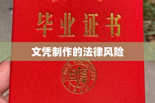 高州文凭制作的法律风险